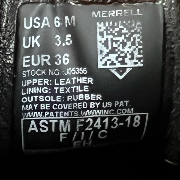 Merrell Jungle Moc Safety Toe Slip Resistant Work Shoes Size 6 - Picture 10 of 12